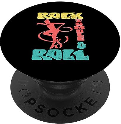 Rouleau rétro Rock Tumble Roll | Gymnastique Sports | Gymnaste PopSockets PopGrip Interchangeable