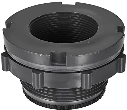 M METERXITY Passaparete Raccordo Acqua Serbatoio Filettatura G1-1/2 Grigio | 1 Set, Applica a Acquari Rubinetti, con Spina Raccordo, Connettore, Filettato, PVC