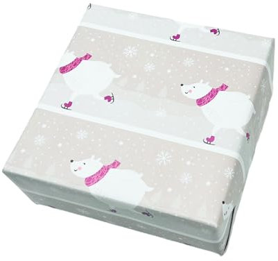 arkamii Geschenkpapier Format 86 x 64 cm Weihnachtsmotiv Weihnachten 3 große Bögen (NC15)