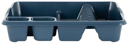 Aurora – High-Grade Large Plastic Dish Drainer and Cutlery Rack (Navy)