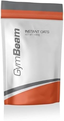 GymBeam Avena Istantanea 1000g, Farina di Avena Ricca di Fibre e di Proteine, Adatta per Vegani e Vegetariani, Facile e Veloce da Preparare, Sazia e Reintegra le Energie, Aromatizzata (unflavored)