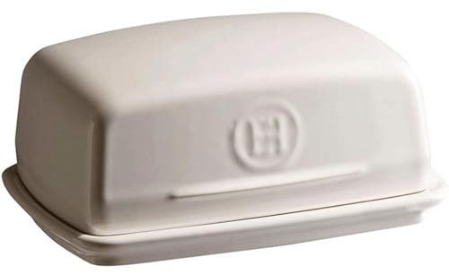 HSHTTKL Plato de Mantequilla de cerámica con Tapa, Recipiente para Guardar Mantequilla para Cocina, encimera, refrigerador, Caja Rectangular Multifuncional para Queso