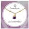 Bixorp Amethyst Chakra Halskette - Vergoldeter Edelstahl - Rohem Edelstein Anhänger