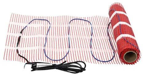 elektrischer Heizteppich, 10m²/100ft² Abdeckungsbereich, WIFI-Verbindung, 1500W Heizmatte Fussboden, Wärme für Füße, beheizbare Fußmatte für Büro und zu Hause, 2,5m Kabel