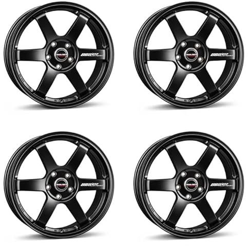 4x Borbet Felgen DB8GT2 8.5x18 ET40 5x112 black matt kompatibel mit BMW 1 2 X1 X2