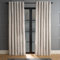 OHS Velvet Silver Curtains, Thermal Fleece Lined Blackout Curtains for Bedroom & Living Room - Energy Saving, Winter Insulated, Eyelet - Silver, 46 x 54