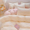 Nayoroom Bettwäsche 155x220 Beige Bunte Punkte Muster Bettbezug Set 2teilig Bunt Gepunktet Aesthetic Cute Gewaschene Mikrofaser Renforce Bettwäsche-Sets mit Reißverschluss und 1 Kissenbezug 80x80