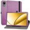 MAMA MOUTH Funda para Blackview Tab 60 WiFi,Cuero Sintético Rotación de 360 Grados de Función de Soporte Case Coque para Blackview Tab 60 WiFi/Blackview Tab 60 Pro 10.1 Pulgadas Tablet,Púrpura