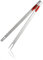TIANLIN Pince Barbecue, Acier Inoxydable 304 Pince Cuisine Silicone, Anti-Brûlure Pince Cuisine Inox, Pince à Fourche à Double Usage, pour à Cuisine, Barbecue, Restaurant