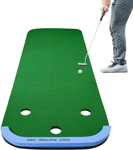 Golf Indoor Putting Green, Putting Green Game, Golf Pong Spiel Putting Matte, Tragbare Golf Trainingsgeräte, Golf Übungsmatten