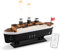 LONYIABBI Steamship Difusor de aceites esenciales, humidificador de aromaterapia con control remoto, luces LED de 7 colores, 2 modos de niebla, temporizador y apagado automático para el hogar,
