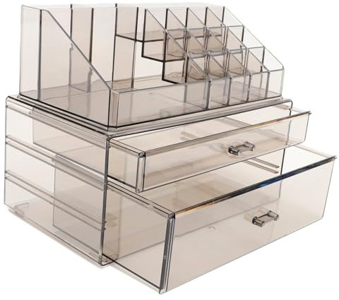 Alipis Kommode Make-up Organizer Schreibtisch Make-up Lagerung Mit Schubladen Kompakte Hautpflege Organizer Für Eitelkeit