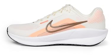 Nike Women's Downshifter 13 Road Running Shoes Sneaker, Sail/Mink Brown/Washed Coral/White, 2.5 UK
