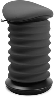 TOPSTAR Sitness 4D AGR-Zertifiziert Dynamischer Sitzhocker schwarz anthrazit- ergonomischer Bürohocker - höhenverstellbar - stärkt den Rücken - entlastet die Bandscheiben | Made in Germany | Ergonomisch | Bürohocker, Rollhocker | höhenverstellbar | Geprüfte Sicherheit nach GS-Intertek