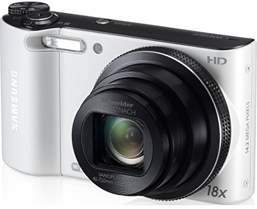Samsung WB150F Compact Digital Camera 14.1MP with 18x Optical Zoom 3.0-Inch LCD White (Renewed)
