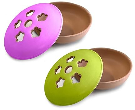 Porte-spirales anti-moustiques en terre cuite colorée – Diffuseur pour spirales insecticides d'extérieur, design décoratif pour jardin et balcon, couleur aléatoire (2)