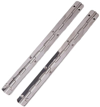 Cerniera lunga per pianoforte Cerniera lunga for porte e finestre for mobili in ferro da 2 pezzi for cerniere for for pianoforte pesanti(Silver)
