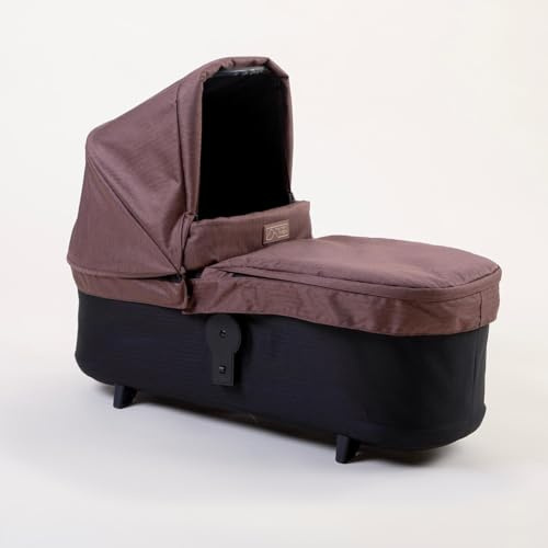 mountain buggy Neues Modell Heritage V4 Carrycot für Duet Zwillingswagen, Farbe: Mustang - braun Babywanne