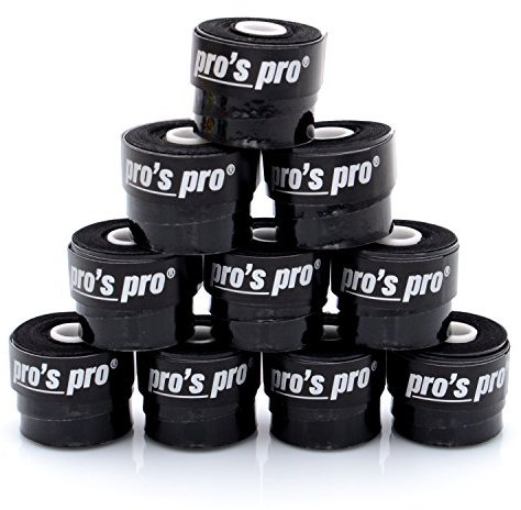 Pro's Pro Super Tacky Plus Griffband,Farbe Schwarz, 10 Stück