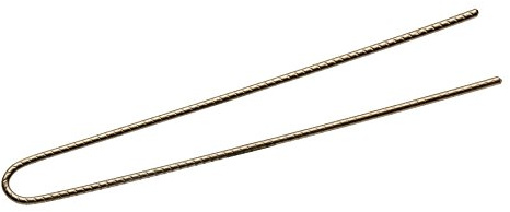 Comair 3150605 Lockennadeln braun geriffelt, 500er Box, 72 mm