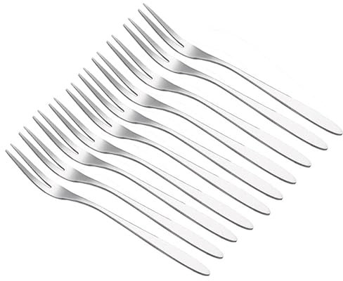 Forchetta, in acciaio inox, da cocktail, per degustazione, aperitivi e torte, da frutta e per il tè, la cena, da servizio, cucchiaio, accessorio da per festa di matrimonio, set da 20 pezzi
