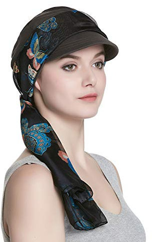 Alnorm Chemo Headwear für Frauen Bamboo Newsgirl Cap