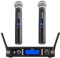 Gemini Lightweight Wireless Microphone System with UHF Dual Channel Receiver, 2 Handheld Microphones