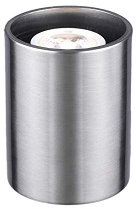 Lights4Living Modern Small Satin Silver Chrome LED Uplighter Table, Floor Lamp Uplighter with Inline Switch (Satin Silver)