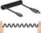 Twozoh Câble Spiralé Micro HDMI vers HDMI, HDMI Mâle vers Micro HDMI Mâle Spiralé, Câble Micro HDMI vers HDMI torsadé Supporte 3D 4K 60Hz (0,3M-1,5M)