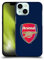 Head Case Designs Officially Licensed Arsenal FC Full Colour Blue Crest 2 Hard Back Case Compatible With Apple iPhone 13 Mini
