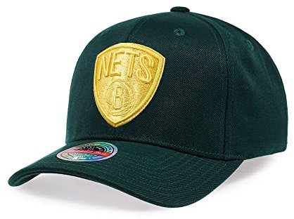 Mitchell & Ness Brooklyn NETS Green Lime RED LINE Flex Snapback Cap