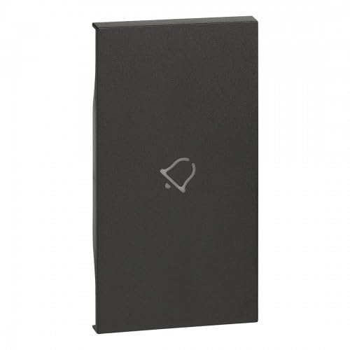 Tasto illuminabile con simbolo campana Bticino KG01M2D Living Now 2 moduli Dark