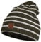 CLAPE Warm Cuffed Wintermütze Beanie Strickmütze Striped Ribbed Knit Hat Weich Warme Mütze Long Beanie Hats