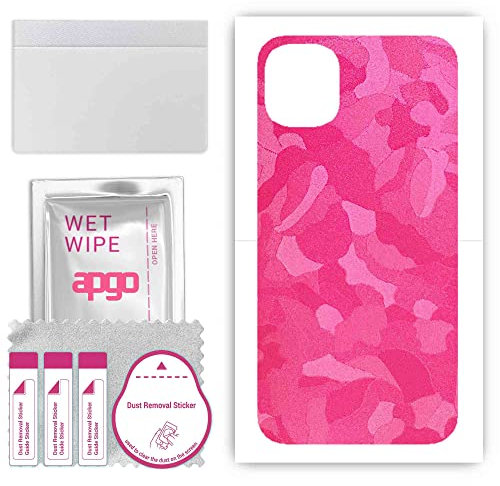 apgo skin sticker film foil vinyl for the BACK for Apple iPhone 11 Camo Pink