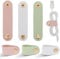 6 Pieces Cord Organizer, PU Leather Cable Organizer Reusable Cable Straps Clips Wire Ties Charging Cord Power Cord Earphone USB Holder Multipurpose Winder Holder Keeper Manager Management