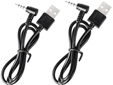 MIMIRACLE Ladekabel für V6, V4, FBIM 3,5 mm Schnittstelle Helm Gegensprechanlage Schiedsrichter Headset – 2 Stück