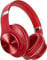 DOQAUS Bluetooth Kopfhörer Over Ear, Bis zu 90 Std Kabellose Kopfhörer mit 3 EQ-Modi, HiFi Stereo Faltbare Headset mit Mikrofon, weiche Ohrpolster für iPhone/ipad/Android/Laptops-Rot