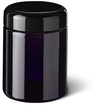 Naturezon MIRON Saturn 250ml Weithalsdose - SM140009-204 inkl. Deckel und Versiegelung - EGA35A1A001-200 UV-Glas, luftdicht, geruchsneutral, Aufbewahrungsbehälter, UV-Schutz, Vorratsdose