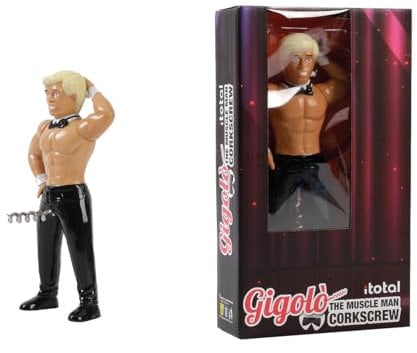 I-TOTAL ® - Apribottiglie in Plastica Divertente/Apribottiglie Funny, Perfetto per Un Regalo Stravagante (MAN WITH BOWTIE)