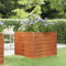 Rantry Fioriere per esterni grandi, fioriera rettangolare e aiuole da giardino fioriera quadrata per colture piante fiori patio esterno terrazza balcone grigio 100 x 100 x 77 cm