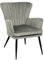 SVITA Sansa Sessel Wohnzimmer Cordbezug Lesesessel modern Polsterstuhl mit Armlehne Loungesessel Grau