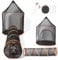 Odoland Cat Tunnel Outdoor Enclosure, Cat Play Tunnels Collapsible Small Animal Playpen Interactive Cat Toy for Indoor, Kitten, Hamster, Guinea Pig, Rabbit, Puppy