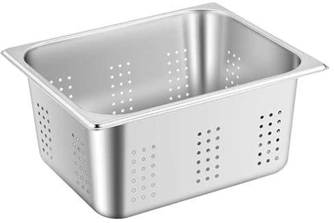 Stainless Steel Washing Up Bowl,Multi-Purpose Dish Tub with Drain Holes,Large Square Container for Kitchen,Vegetable Washing Basin, Sturdy Dishpan for Home