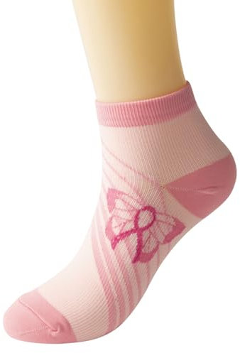 NaLatia Chaussette Imprimé Octobre Rose Ruban Basse pour Femme homme Socquette de Sport Antiglisse des Décontractées pour rubans de sensibilisation au cancer du sein pour femme Rose