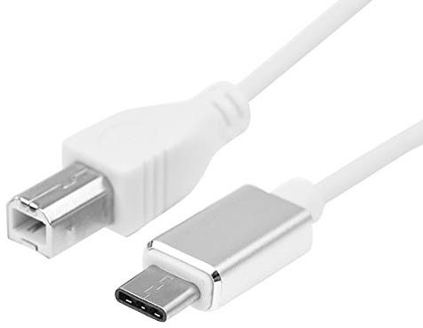 Tlily USB-Typ-B-Midi-Kabel auf Typ-C-Stecker, Adapterkabel, Klavier-Audiokabel