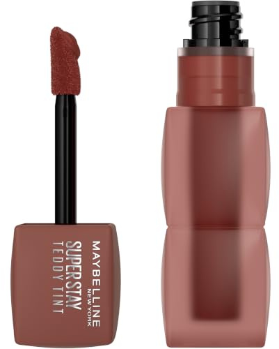 MAYBELLINE Super Stay Teddy Lip Tint, Long Lasting Matte Lipstick For Up To 12HR Wear, Mascara Tear, 1 Count
