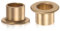 CPJJ 2 Stück Flansch Lager Hülse,Sintermessing Gleitlager,Flansch Dicke Bronze Buchse Selbstschmierende Gleitbuchsen Hülse für Industrieanlagen,10x12x10mm
