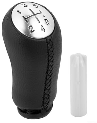 Pomo de palanca de cambios de repuesto fácil para Renault Laguna y Megane II con diseño ergonómico y agarre cómodo (línea negra)