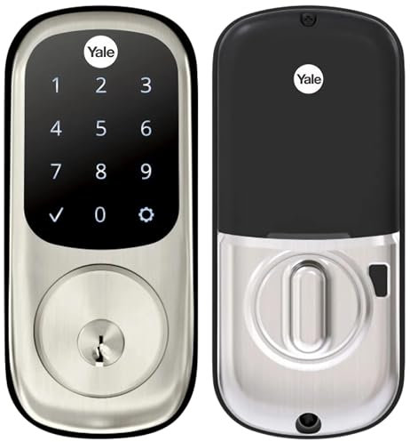 Yale Assure Lock YRD620-ZW2-619 Touchscreen Deadbolt, Satin Nickel – Key-Free Smart Lock, Secure Keypad Access, Easy DIY Installation, Modern Design