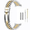 SINAIKE 20 mm / 22 mm Schnellverschluss-Uhrenarmband für Herren, zum Einschrauben, Edelstahl-Uhrenarmband, Metall-Uhrenarmband mit gebogenen Bandanstoßenden, universelles Jubiläumsarmband